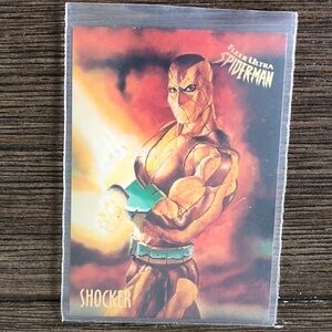 ’95 Marvel Fleer Ultra Spider-Man trading card: Shocker #50
